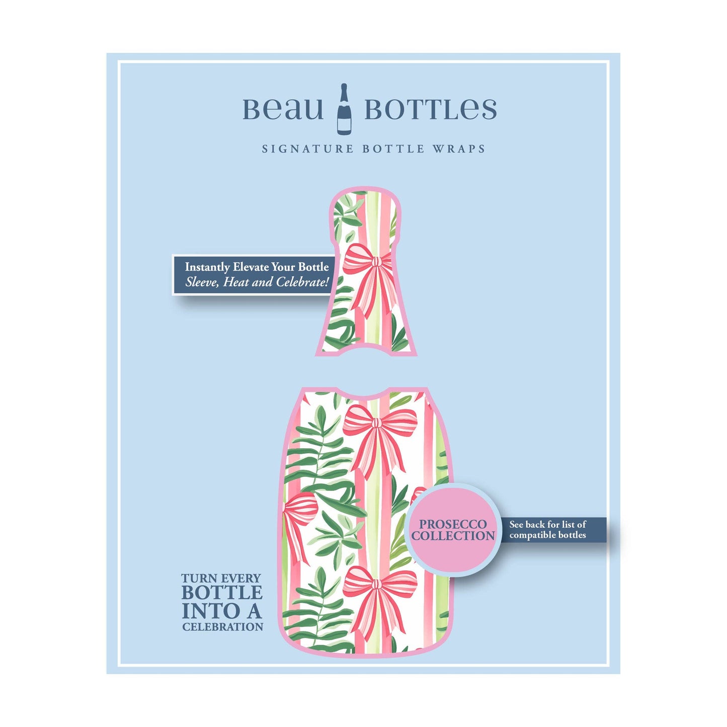 Beau Bottles Bows of Joy - Prosecco Collection