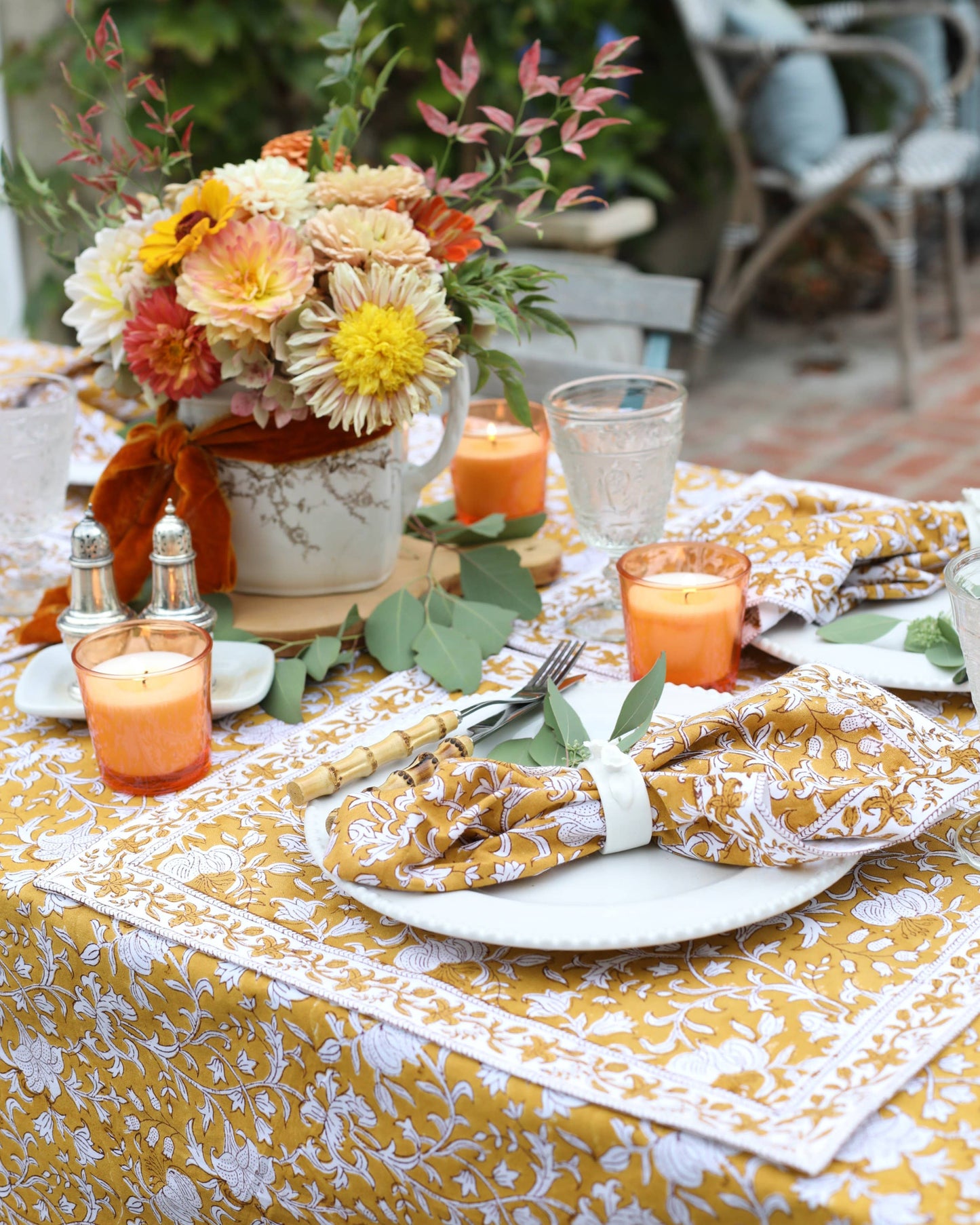 Tablecloth Pacho Saffron: 60x60