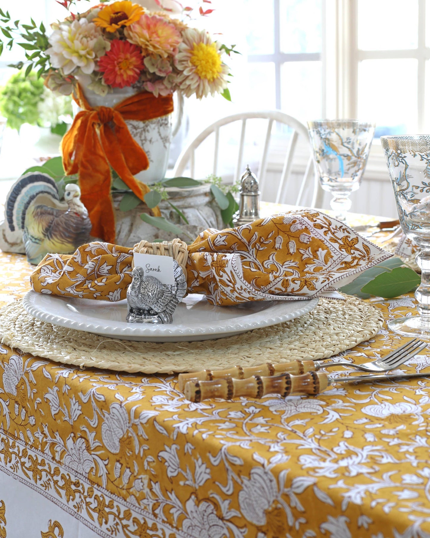 Tablecloth Pacho Saffron: 60x60