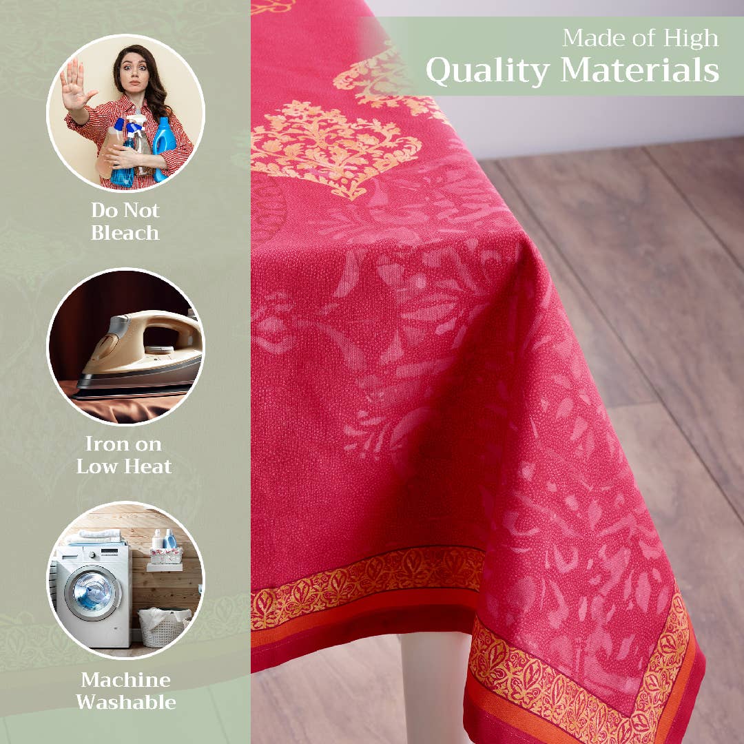 Tablecloths 100% Cotton - 3 Shapes - Versailles Fall: 60" x 60"