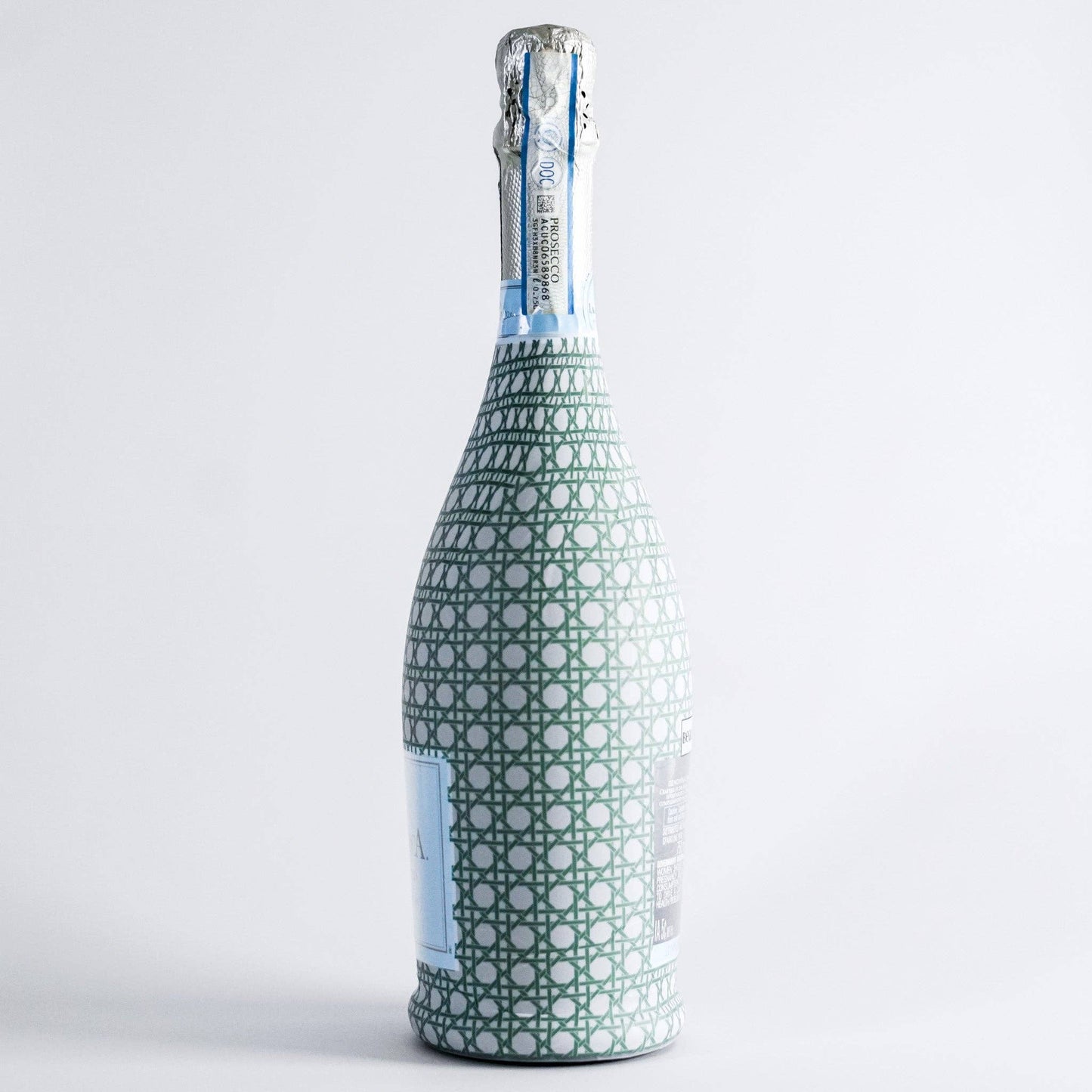 Beau Bottles Sage and White Cane - Prosecco Collection