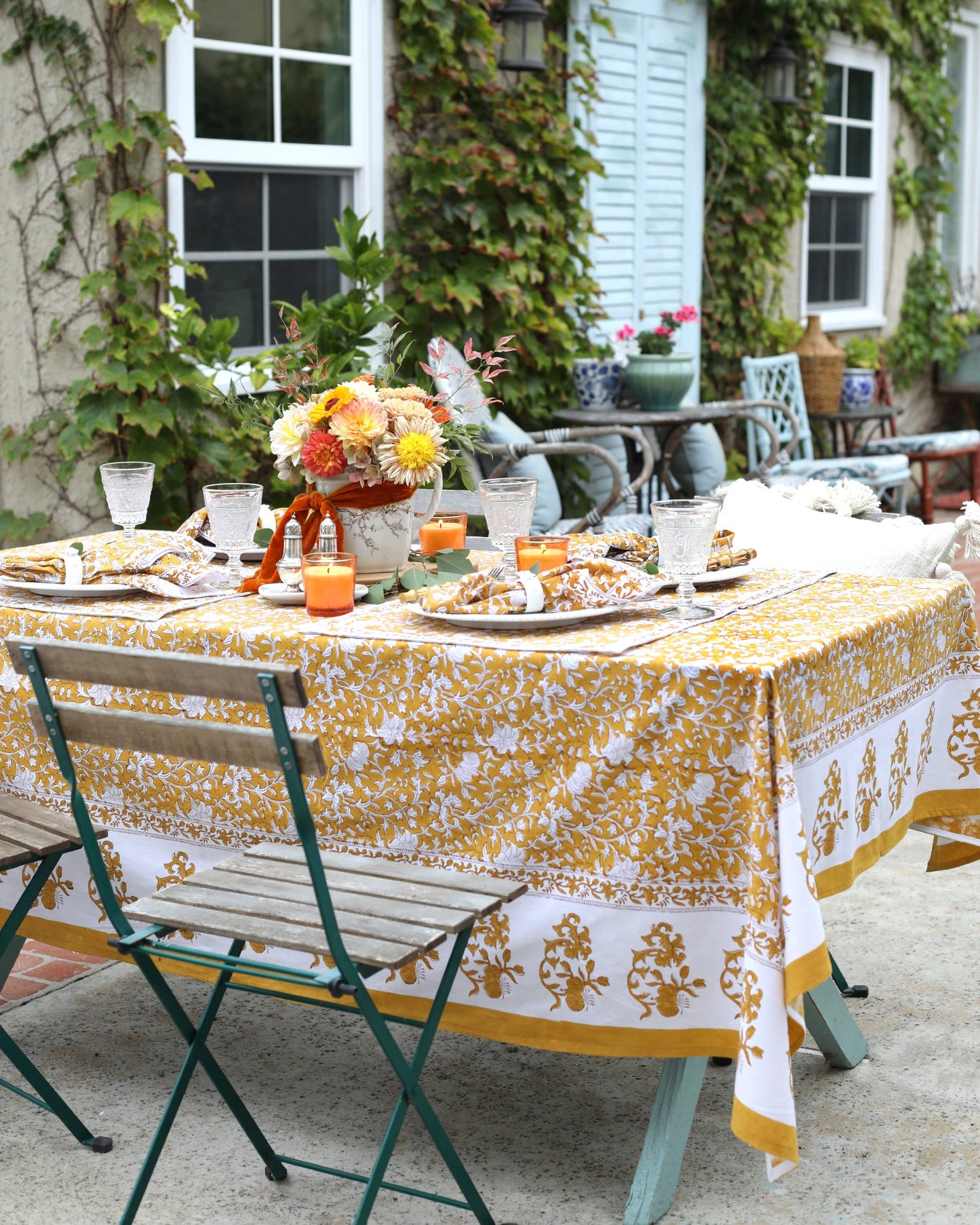 Tablecloth Pacho Saffron: 60x60