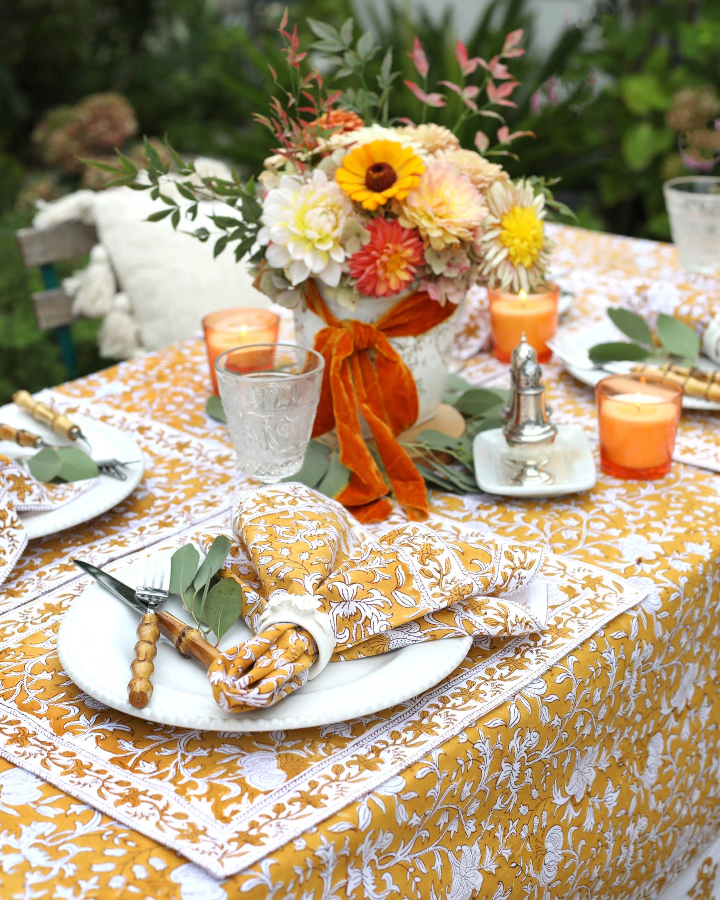 Tablecloth Pacho Saffron: 60x60