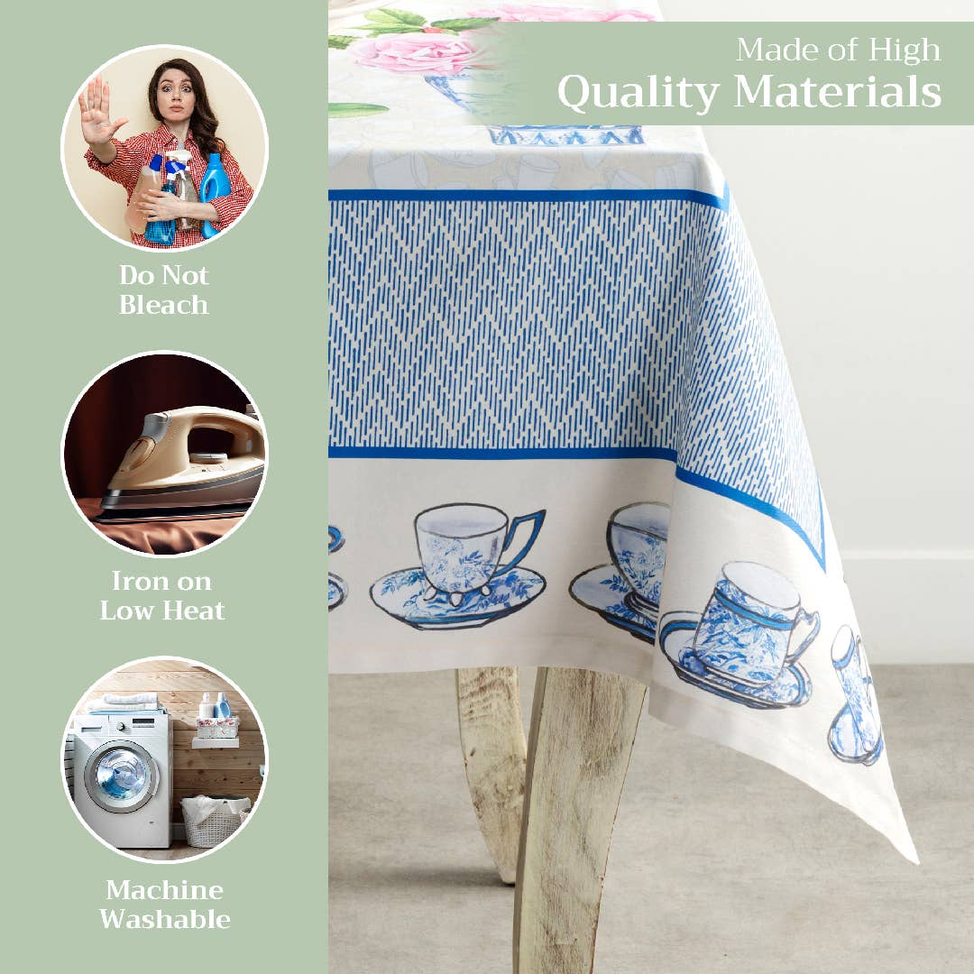 Tablecloths 100% Cotton - 3 Shapes - Canton: 60" x 60"