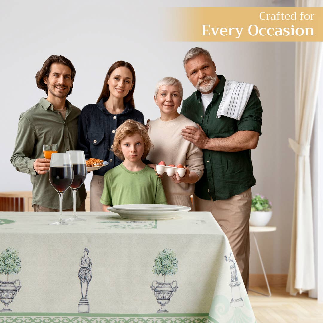 Tablecloths 100% Cotton - 3 Shapes - Jardin Du Roy: 54" x 54"