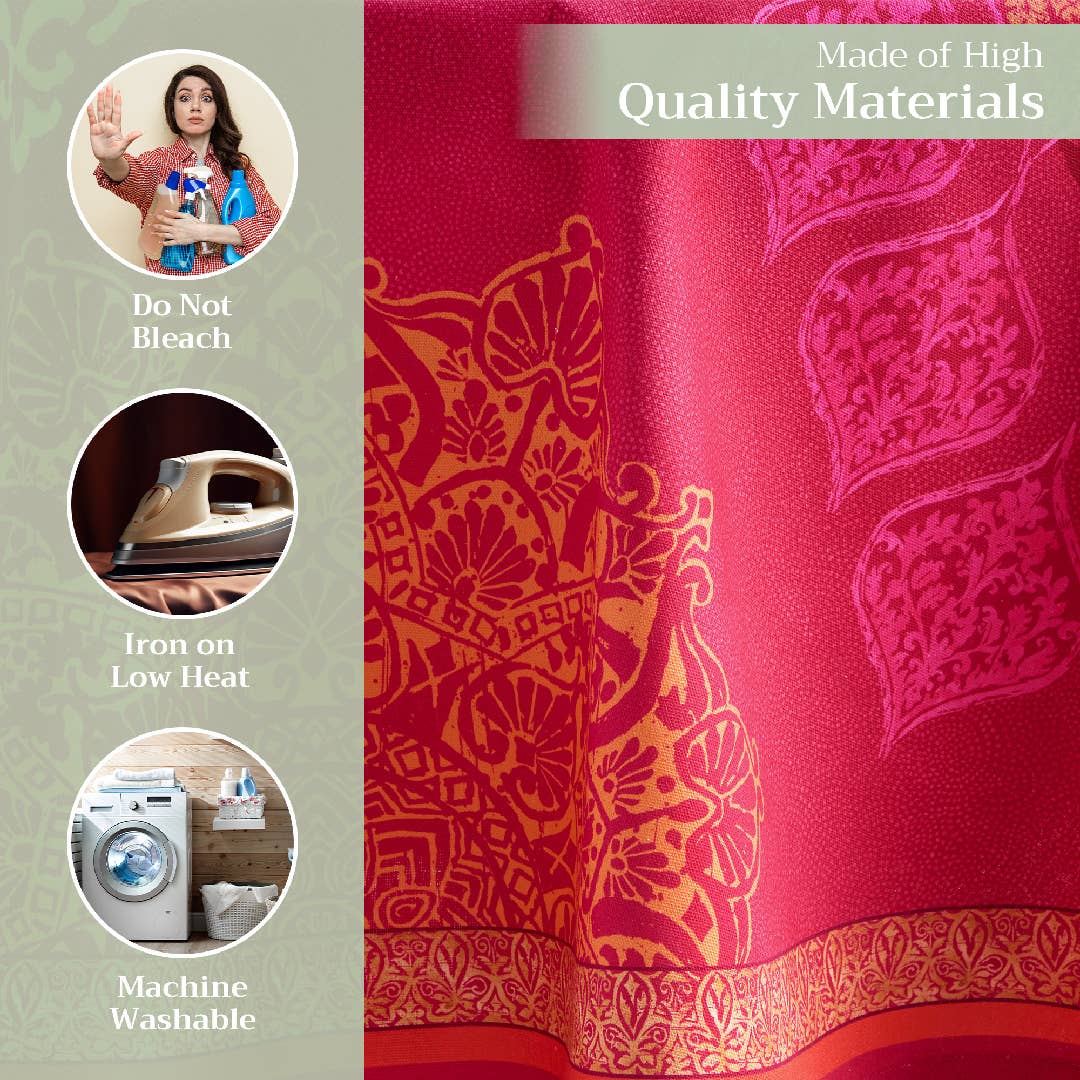 Tablecloths 100% Cotton - 3 Shapes - Versailles Fall: 60" x 60"