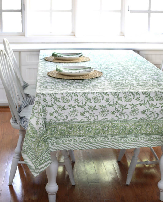 Tablecloth Lilibet Green: 60x60