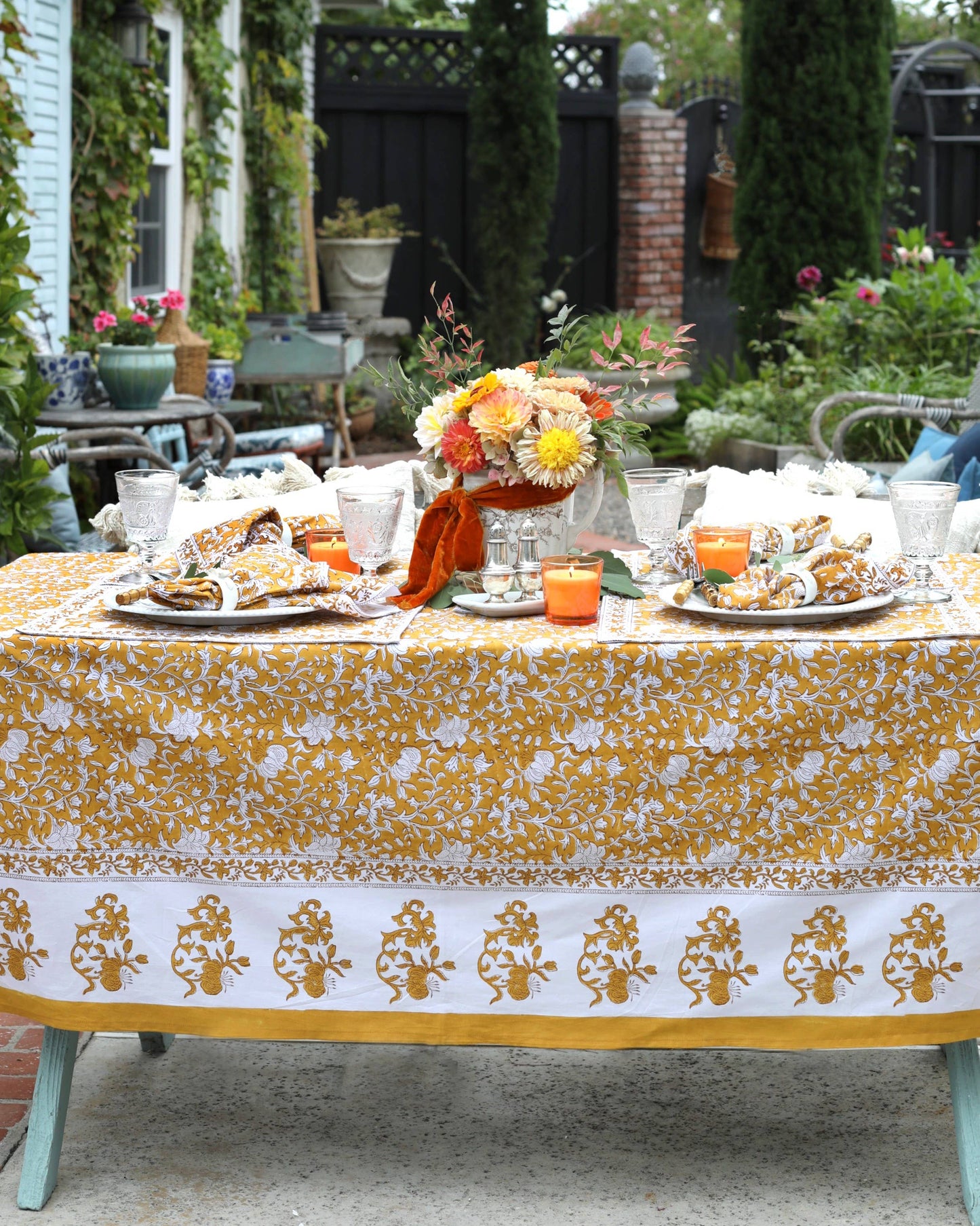 Tablecloth Pacho Saffron: 60x60