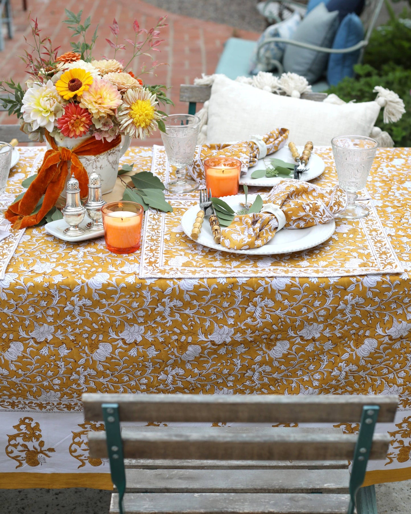 Tablecloth Pacho Saffron: 60x60