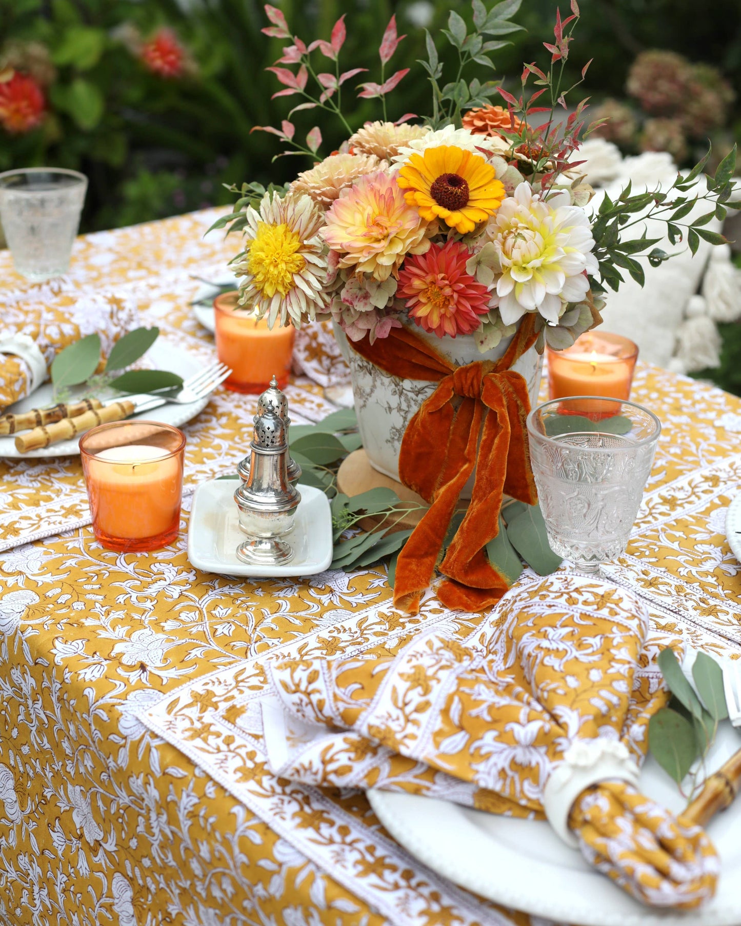 Tablecloth Pacho Saffron: 60x60