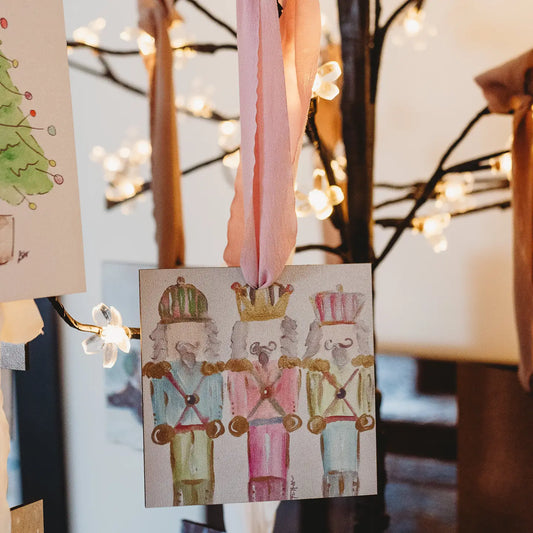 Pastel Nutcrackers Ornament