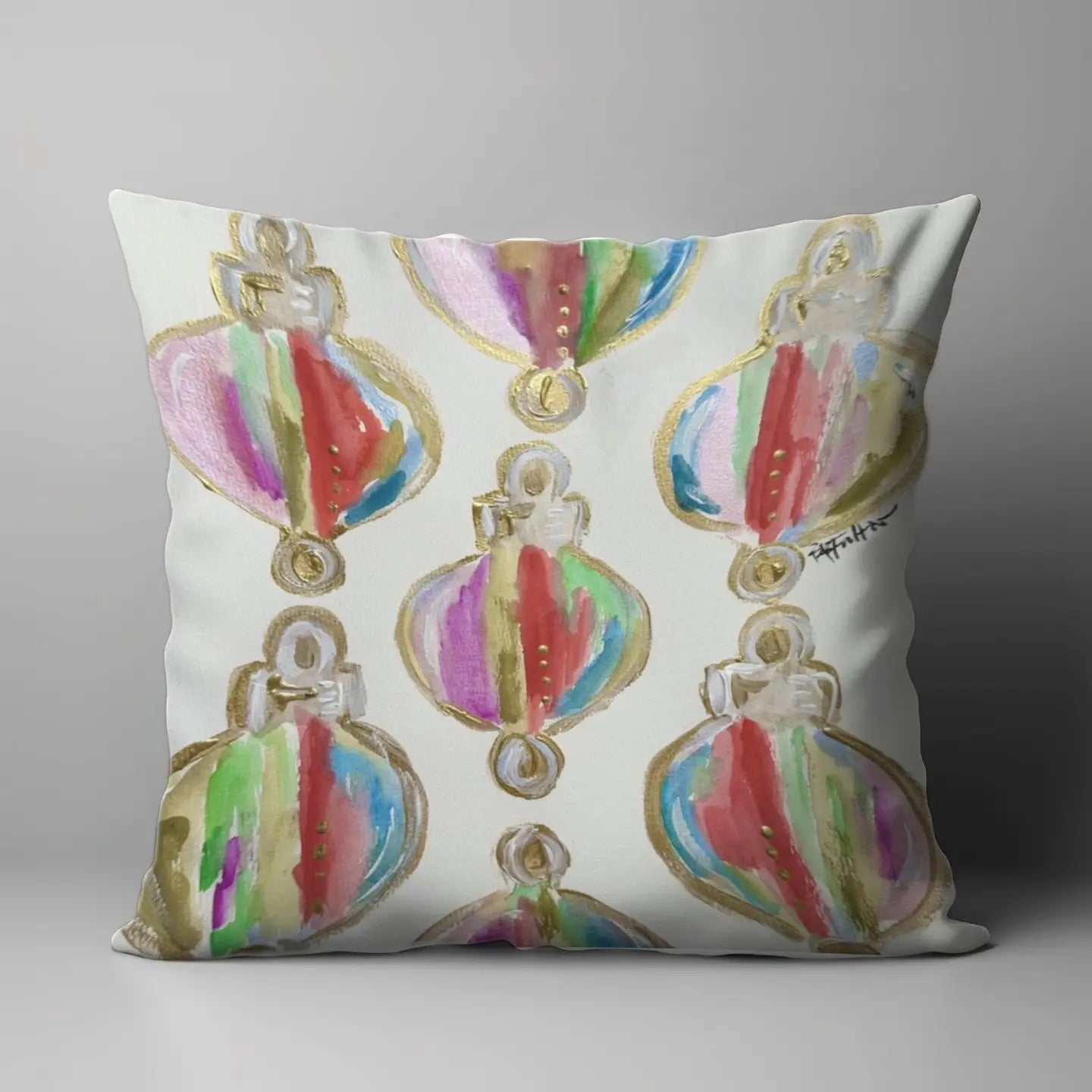 Colorful Ornaments Pillow