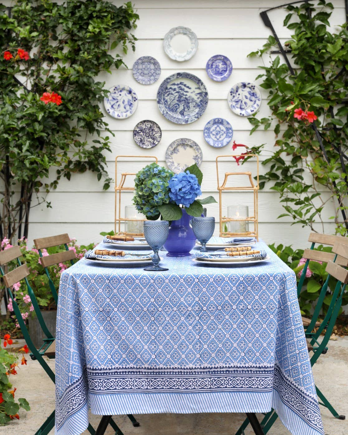 Tablecloth Seville Blue: 60x60