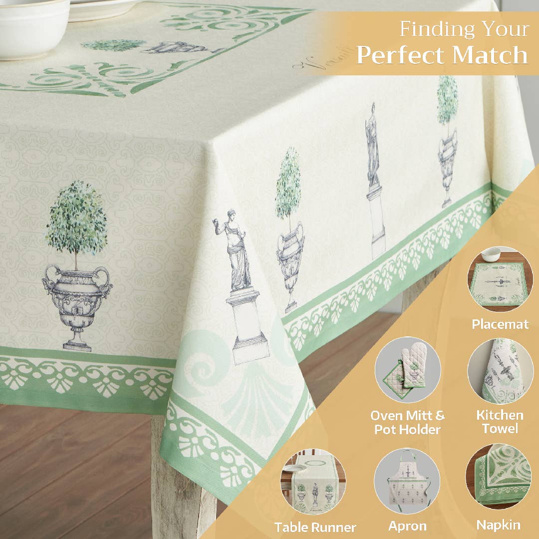 Tablecloths 100% Cotton - 3 Shapes - Jardin Du Roy: 54" x 54"