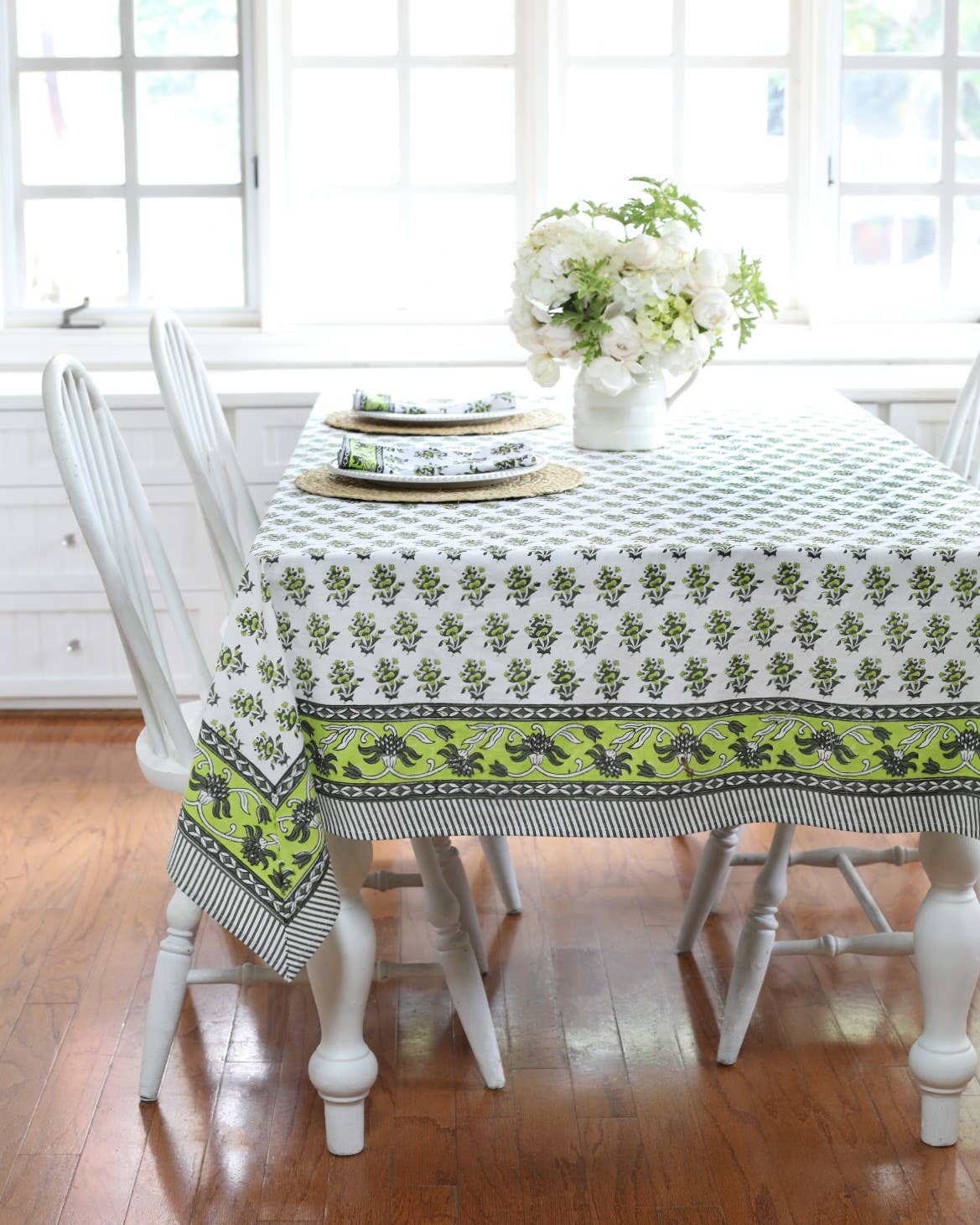 Tablecloth Gayatri Buti Olive: 60x60