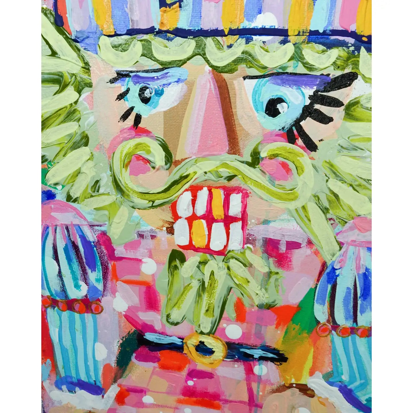 Disco Nutcracker Painting 3x9