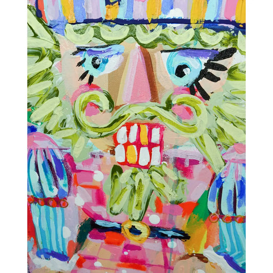 Disco Nutcracker Painting 4x12