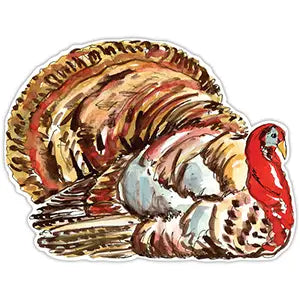 Rosanne Beck Handpainted Brown Turkey Posh Die-Cut Placemat